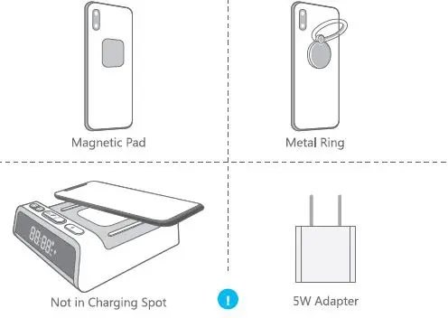 Shenzhen Xintuo Supply Chain PA201A Alarm Clock With Wireless Charging 5