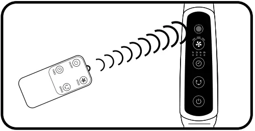 Rowenta VU444xxx Eessntial Plus Stand Fan Remote 5