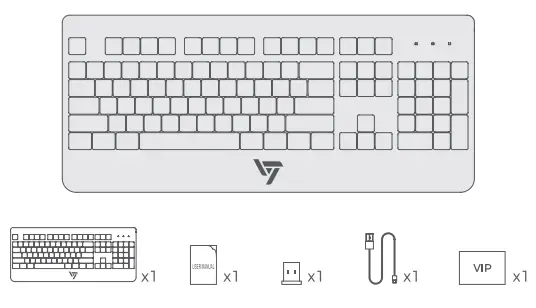 VictSing PC315A Wireless Gaming Keyboard