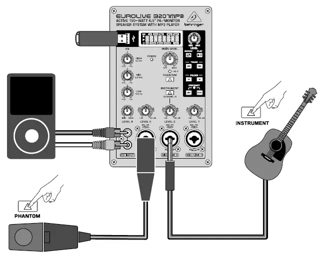 Connecting microphones