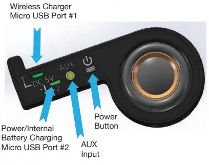 Allstar Products Group EST01106 Easy Touch Speaker - Wireless Charger