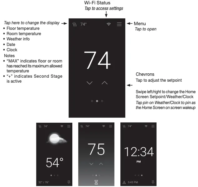 Touchscreen Operation