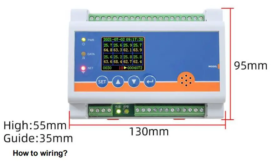 SONBEST-SD3613R-8-Channel-Temperature-and-Humidity-Recorder-FIG-1