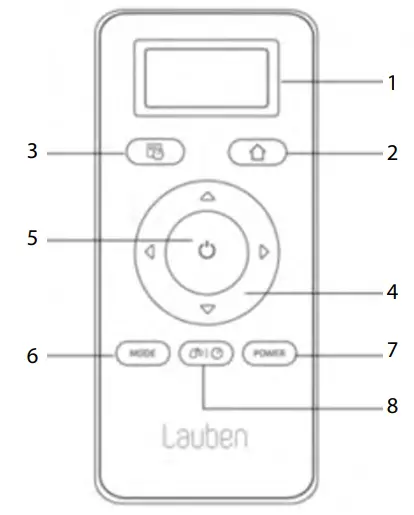 Lauben 26BB Robot Vacuum Pet - Remote control