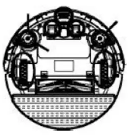 Lauben 26BB Robot Vacuum Pet - sensors and wheels