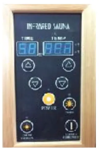 DYNAMIC SAUNAS AMZ DYN 6106 01 Far Infrared Sauna - Control Panel