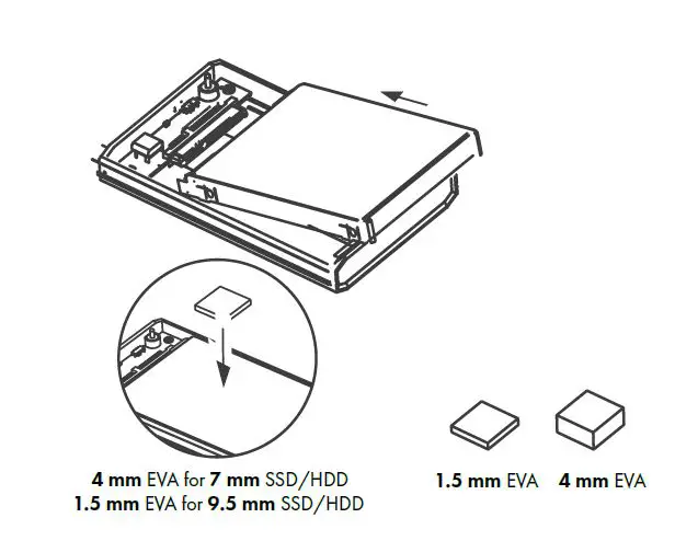 ICY BOX IB-G226L-C31 RGB illuminated enclosure for 2.5″ SATA SSD FIG 3