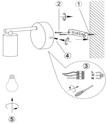 LUCIDE LEANNE Pendant Wall Light 65 cm-fig3