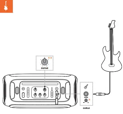 JBL Portable Party Speaker Built Light Rotate to adjust.