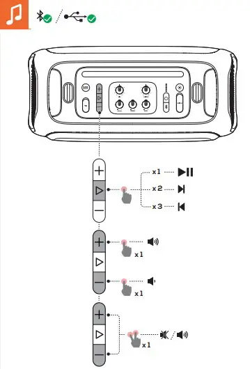 JBL Portable Party Speaker Built Light music