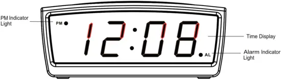 LA CROSSE TECHNOLOGY 30902 0.9-Inch 12 Volt Red LED Alarm Clock