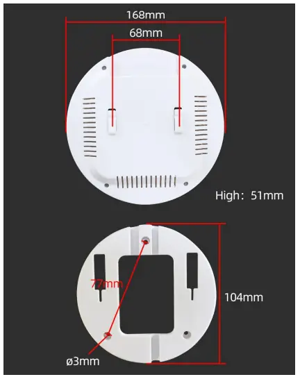 SONBEST QM6375L RS485 Output Ceiling Type Multi-Parameter Sensor-fig2