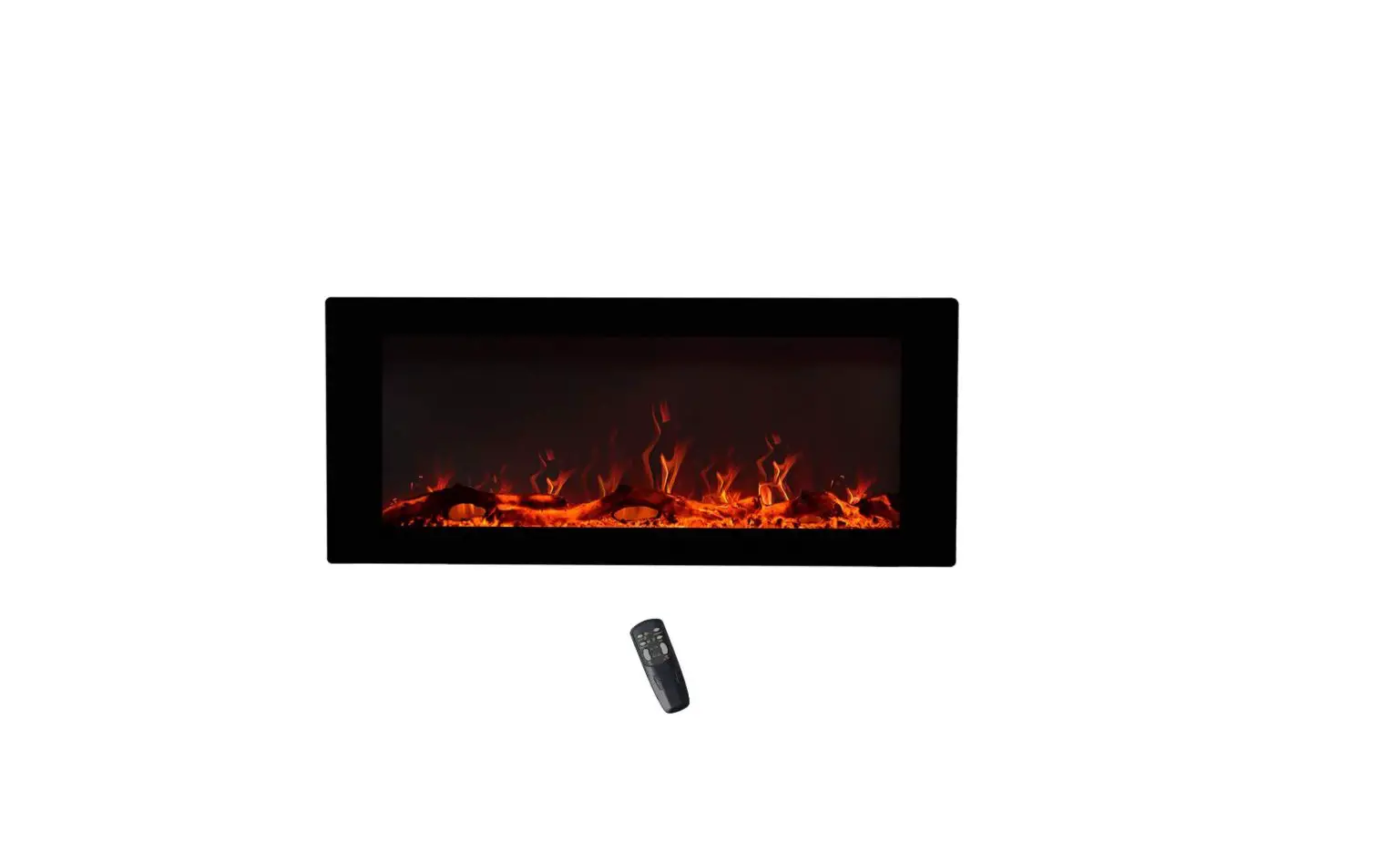 Amazonbasics Wall Mount Electric Led Multicolor 3d Heating Fireplace User Guide