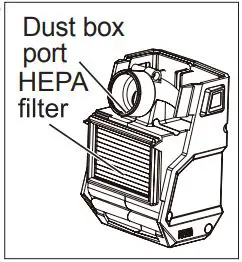 milwaukee M18 FDEX HAMMERVAC 26MM28MM DEDICATED DUST extractor User Manual - Dust box
