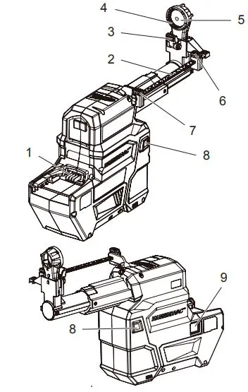 milwaukee M18 FDEX HAMMERVAC 26MM28MM DEDICATED DUST extractor User Manual - Product Overview
