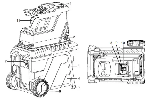 TOPSHAK TS WS1 Electric Garden Shredder 2800W Osisi Shredder - figure 1