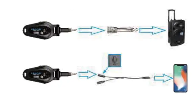 Shenzhen Jhc Electronics KMU208 UHF Instrument Microphone FIG 4