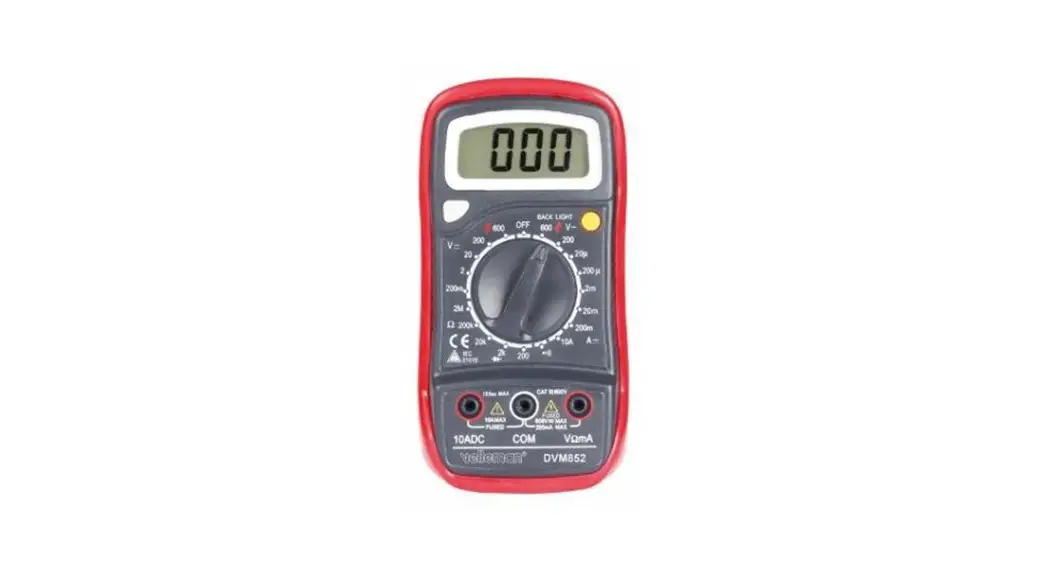 Velleman Dvm852 Digital Multimeter User Manual Velleman Dvm852 Digital Multimeter User Manual
