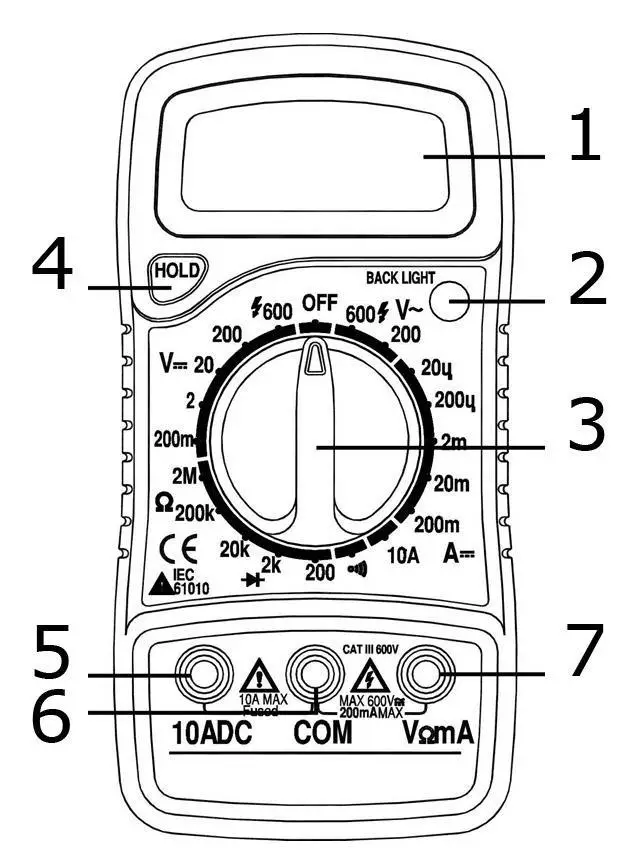 velleman DVM852 DIGITAL MULTIMETER - Product Overview 1