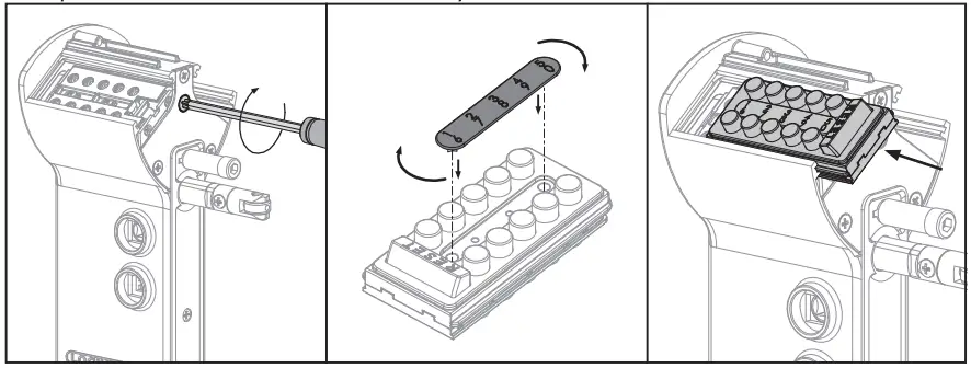 Changing the code panel to the entrance side