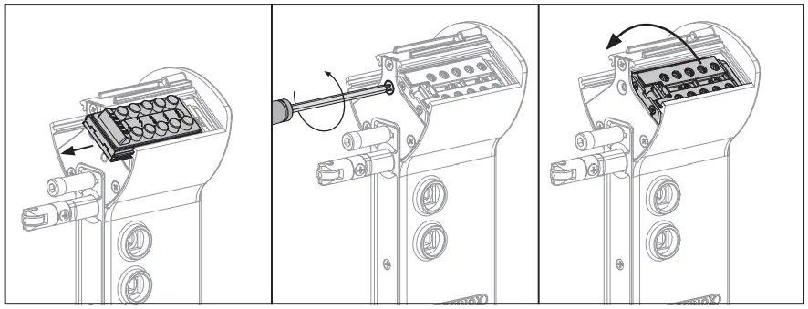 Changing the code panel to the entrance side