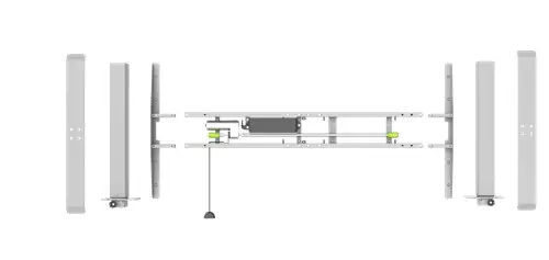 dams Elev82 Mono Single Desk - Step 1