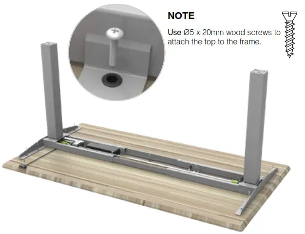 dams Elev82 Mono Single Desk - Step 7