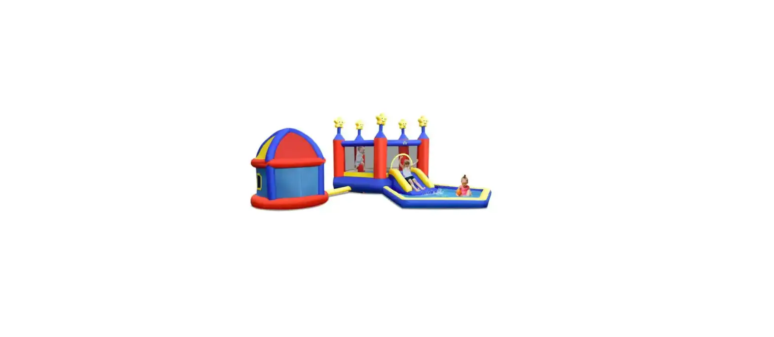 Gymax Gym09783 Inflatable Bouncer Jumping Area Playhouse User Manual