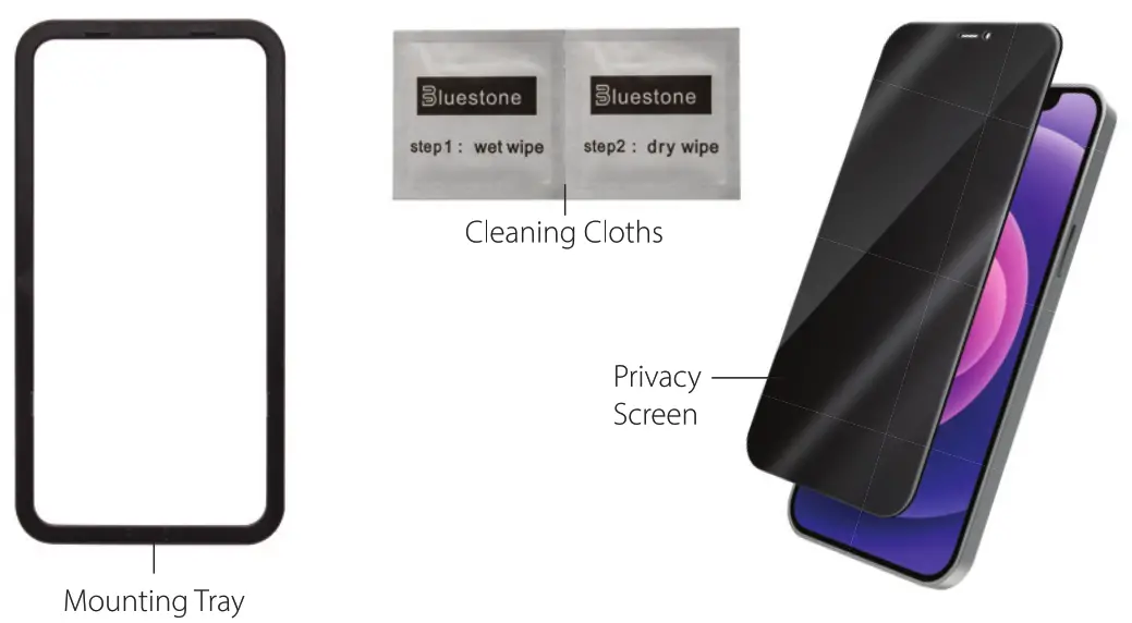 SM Tek Group SP121 Privacy Guard Tempered Glass - fig