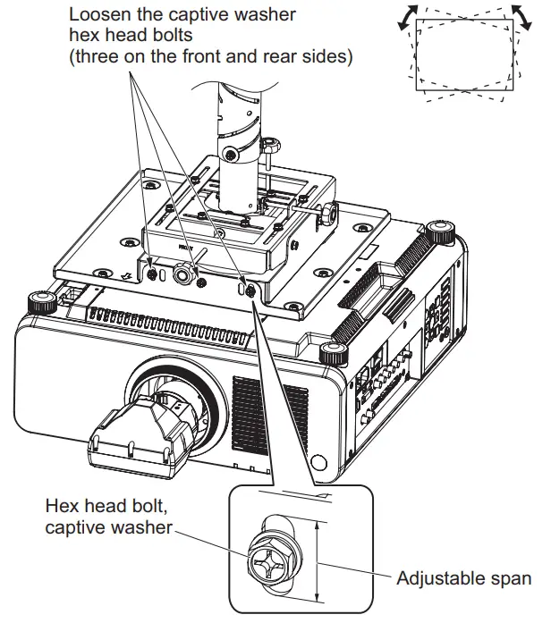 Panasonic ET PKD130H Ceiling Mount Bracket - Hex head