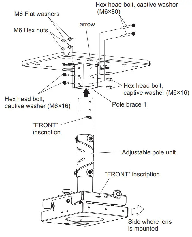 Panasonic ET PKD130H Ceiling Mount Bracket - Joining