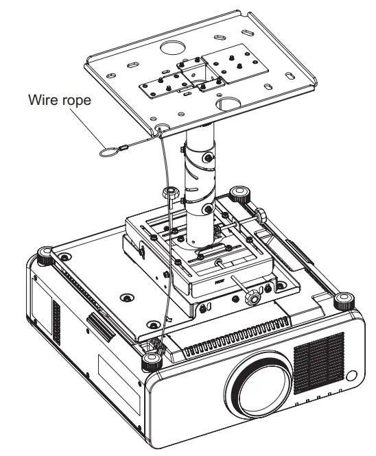 Panasonic ET PKD130H Ceiling Mount Bracket - Wire rope