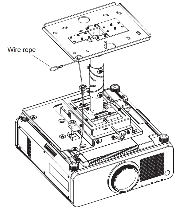 Panasonic ET PKD130H Ceiling Mount Bracket - attachment