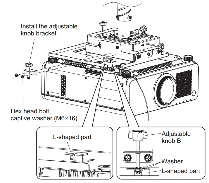Panasonic ET PKD130H Ceiling Mount Bracket - bracket