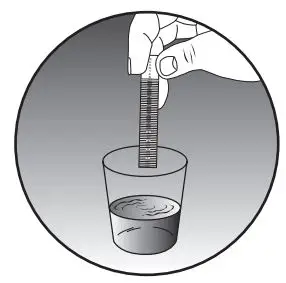 AquaChek 561140A White Salt Titrators Test Strips User Manual - Place the lower end of a test strip into the water sample