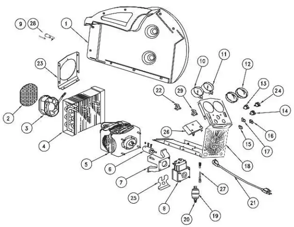 PROMAX RG5410A E Refrigerant Recovery Unit - PARTS LIST