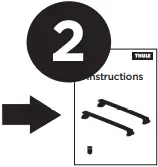 THULE 186121 Flush Rail DA6