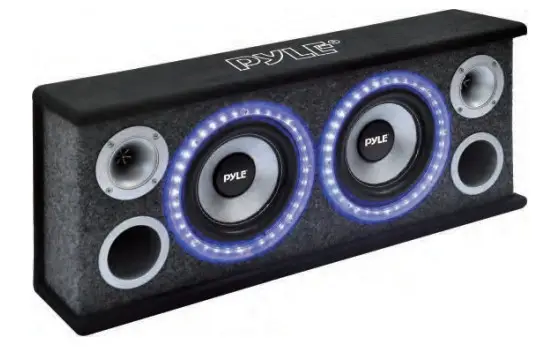 PYLE PL26BSL Dual Subwoofer Box System - Figure 2