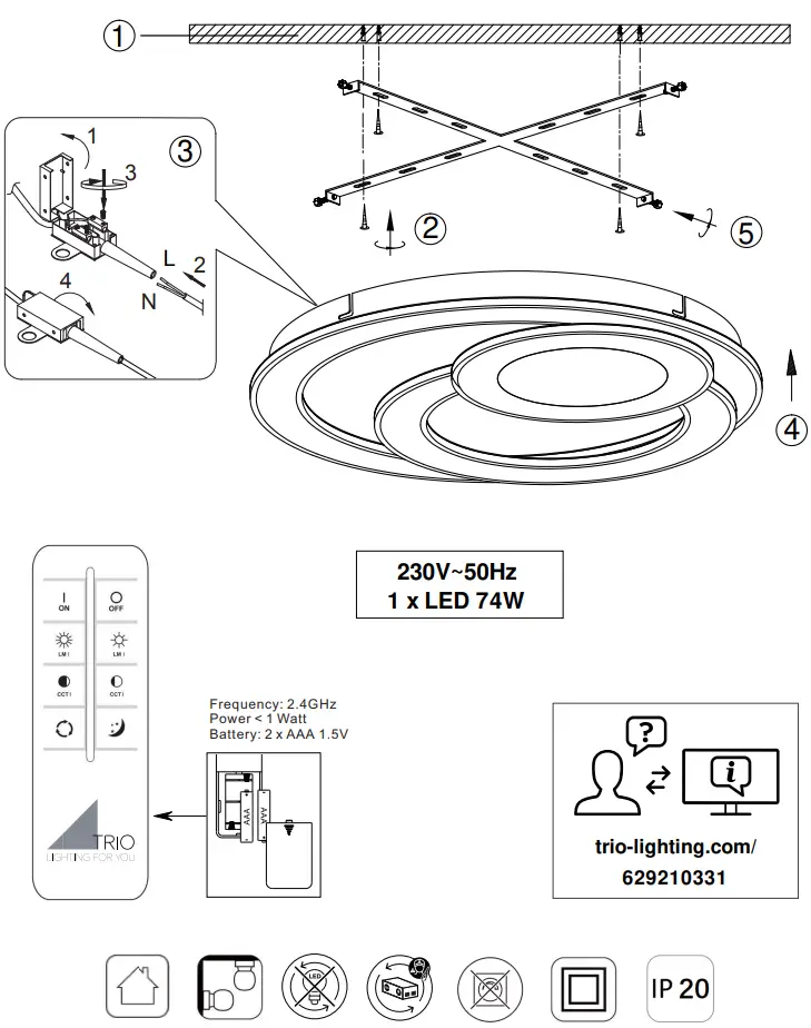 TRIO-LIGHTING-629210331-LED-Ceiling-Lamp-FIG-1