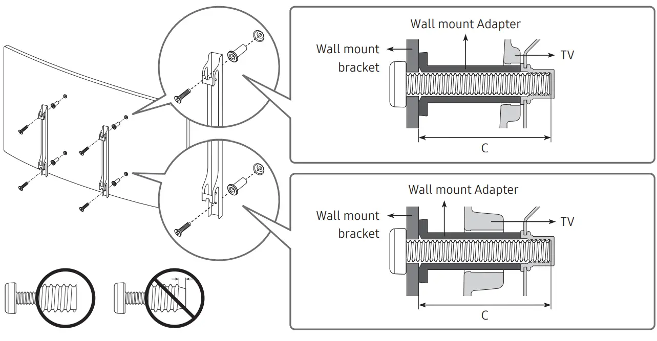 SAMSUNG UHD TV Series 7-Wall mount Adaptern