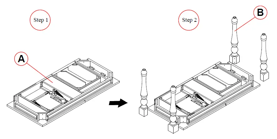 THE HOME DEPOT JA150D Joanna 60 Inch W Rectangle Ivory and Mocha Wood One Drawer Writing Desk with Lift Top fig (8)