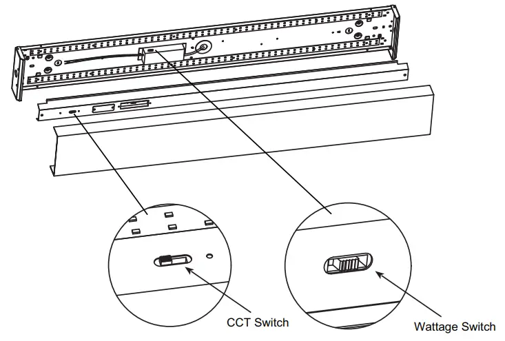 MaxLite LSU4U23WCSCR LSU Series Utility Wrap Light Tube - Setting Wattage 1