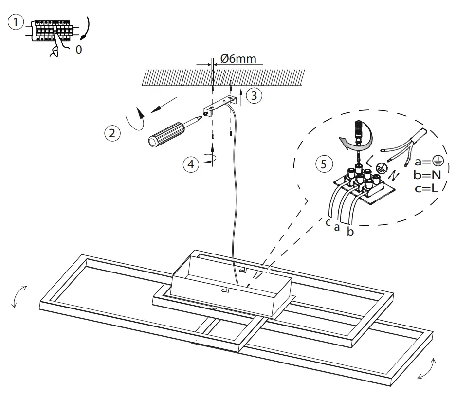 LeuchtenDirekt 14636-55 Felix60 RGB Rainbow LED Ceiling Light 2