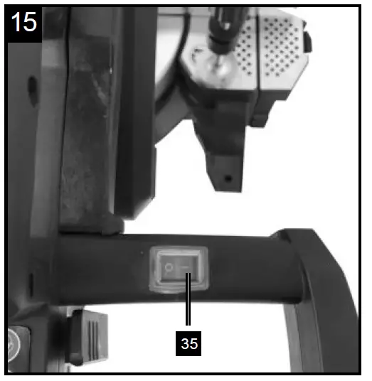 scheppach HM140L Sliding Cross Cut Mitre Saw FIG 17