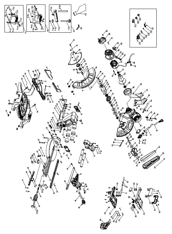scheppach HM140L Sliding Cross Cut Mitre Saw FIG 22