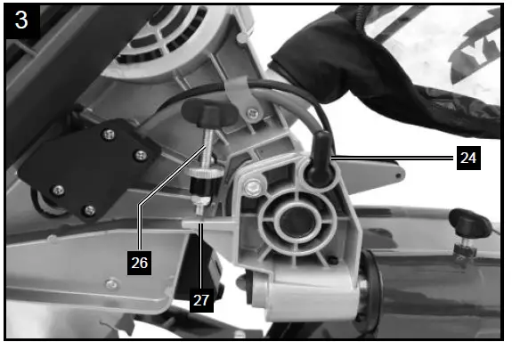scheppach HM140L Sliding Cross Cut Mitre Saw FIG 3