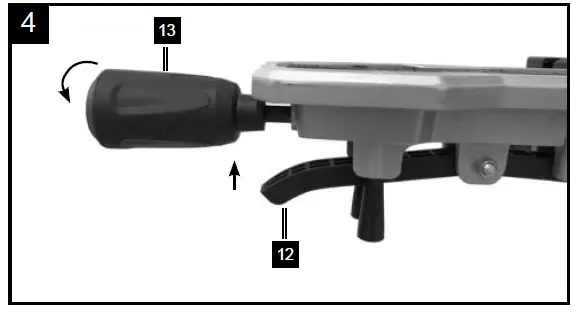 scheppach HM140L Sliding Cross Cut Mitre Saw FIG 4