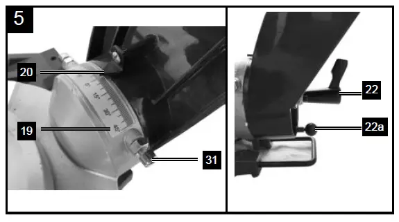 scheppach HM140L Sliding Cross Cut Mitre Saw FIG 5