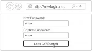 Create a password to log in