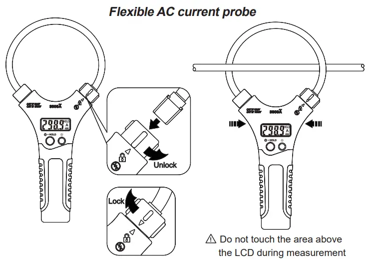KPS DCM4010FLEX Flexible Current Probe Meter - Flexible AC current probe